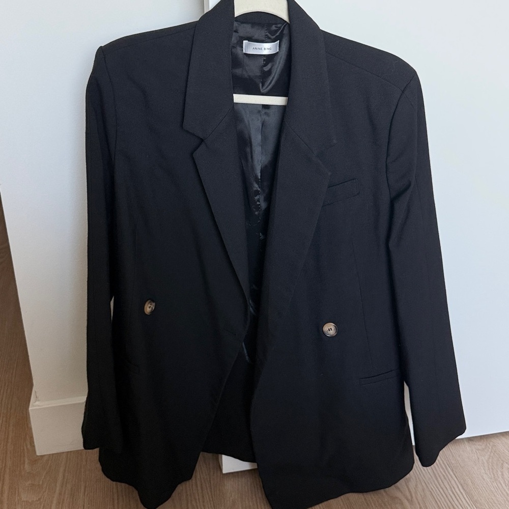 ANINE BING KAIA BLAZER BLACK - size medium - Picture 7 of 11